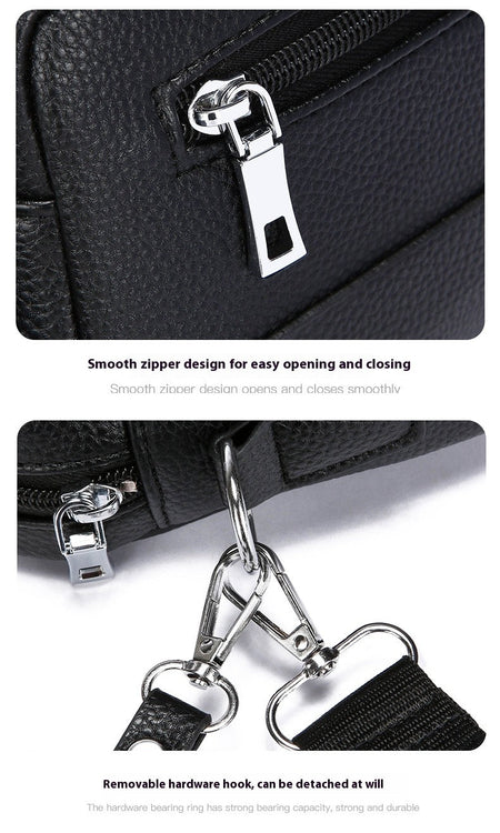 New Style Hand-Held Men's Bag - Trendy Large-Capacity Waterproof Shoulder Bag Casual And Versatile Cross-Body Bag