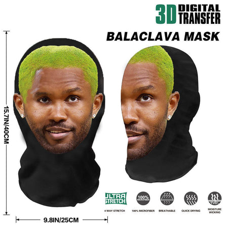 Cosplay 3D Printed Kanye Mask Stretch Mesh Full Face Mask Men Women Role Play Headdress Halloween Masquerade Balaclava Headdress