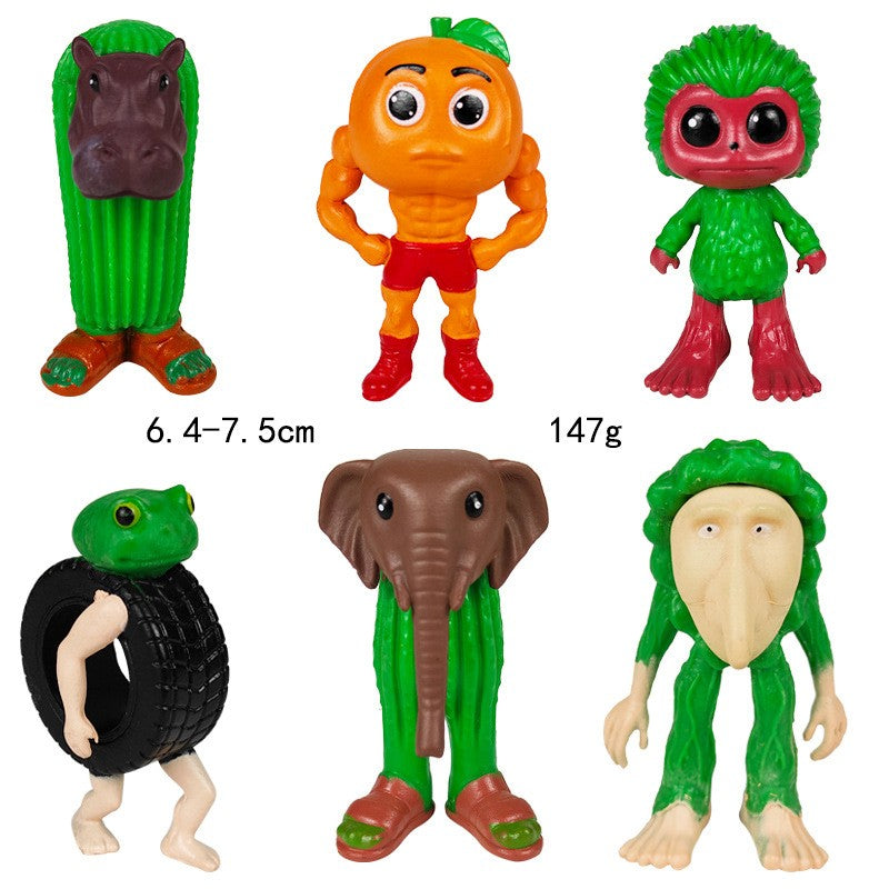 Italian Brainrot Tung Sahur Figure Toy Tralalero Tralala Figures Bombardino Crocodilo Shimpanzini Bananini Model Decor Doll Gift
