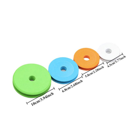 5/10pcs Fishing Foam Bobbin Diameter 4.5/5.8/6.8/10cm EVA Foam Spool Fishing Winding Board Mixed Color Fishing Line Winding Coil