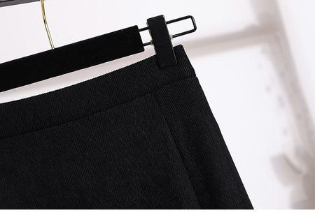 Plus Size Skirt Women 2024 Winter High Waist Elastic Velvet A Line Mermaid Skirt Korean Style Elegant Brown Or Black Long Skirts