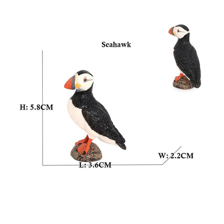Owl Flamingo Turkey Toucan Seahawk Model Animal Figurines Plastic Bird Toy Action Figure Jungle Adventures Kids Gifts Forest zoo