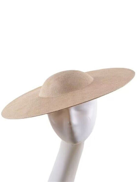 40CM Fascinators Base Marron Big Pillbox Cap Wedding Millinery Supplies DIY Hair Accessories Hat Women Kenducky Church Headpiece