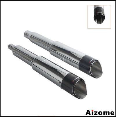 Motorcycle 4.5Inch Slash?Cut Exhaust Muffler Carbon Fiber For Harley M8 Touring Electra Street Glide Road King Road Glide 17-26
