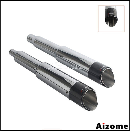 Motorcycle 4.5Inch Slash?Cut Exhaust Muffler Carbon Fiber For Harley M8 Touring Electra Street Glide Road King Road Glide 17-26