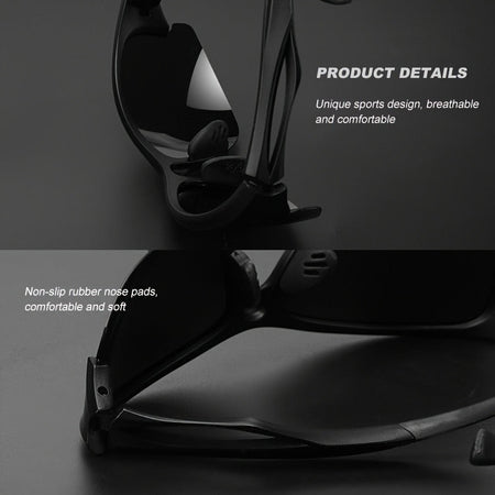 1PCS/3PCS polarized sports sunglasses half-frame men's and women's outdoor sturdy frame, suitable for running, fishing