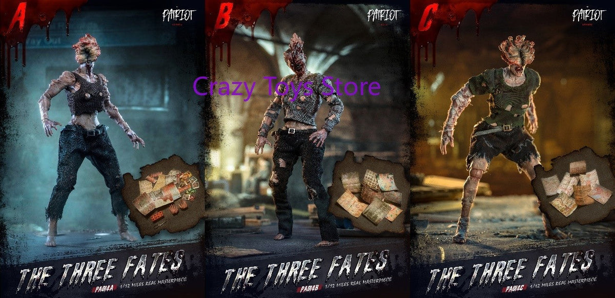 In Stock Patriot The Last of Us Clicker Three Destiny Zombie 1/12 Cloth Robe Action Figure Toy Gift Series Collection