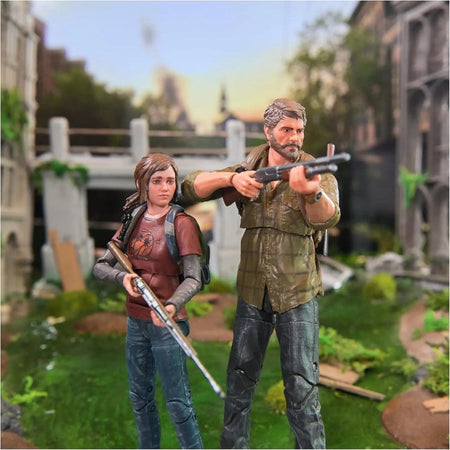 ?Spot Goods?PlayStation The Last of Us Joel and Ellie Figuras Toys Spin Master PS5 Action Figure 2 Pack Collection Model