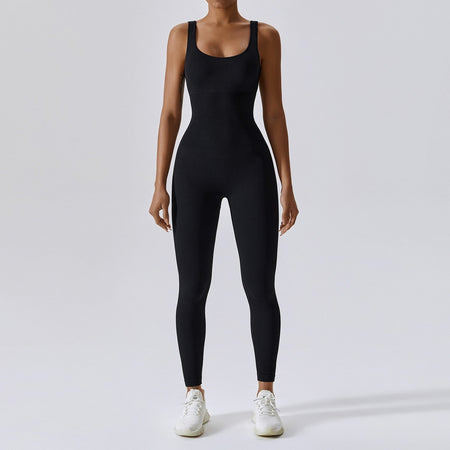 Spring Seamless One-Piece Yoga Suit Dance Belly Tightening Fitness Workout Set Stretch Bodysuit Gym Clothes Push Up Sportswear