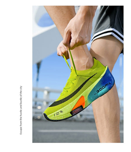 Sports Running Shoes Men Marathon Air Cushion Carbon Plate Breathable Lightweight Women Comfortable Athletic Walk Race Sneakers