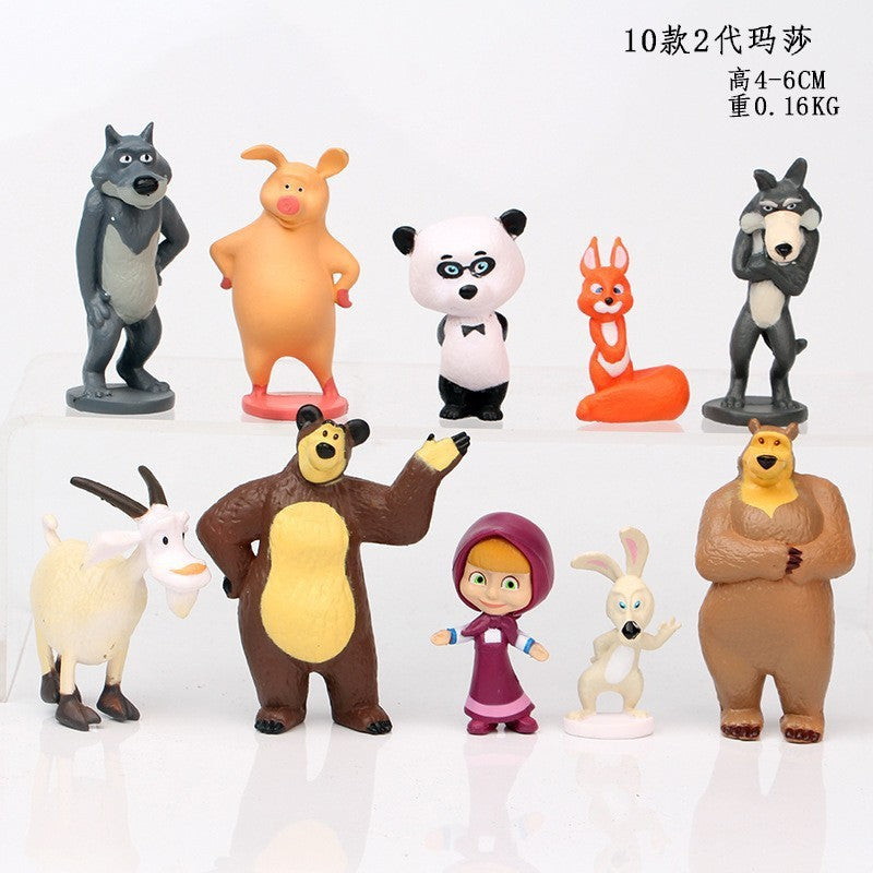8pcs/Set Movie Pixars COCO Action Figure Toys Mini Cute Cartoon Anime Toys Model Children For fun Birthday Gifts Desk Decoration