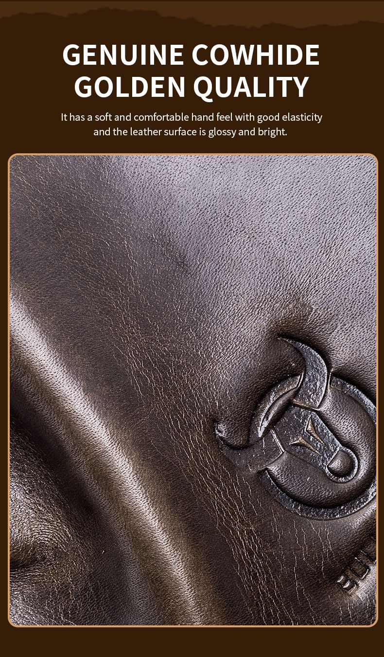 BULLCAPTAIN Genuine Leather Men's Crossbody Bag Large Capacity Casual Multifunctional Handbag A Fashion Business Briefcase