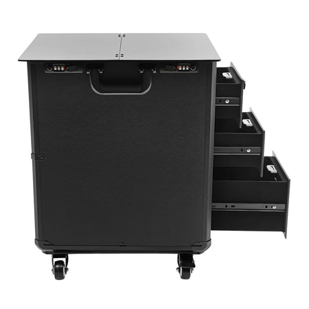Tattoo Travel Case Rolling Cart Tattoo Workstation Makeup Suitcase for Professional Artists Hair Barbers