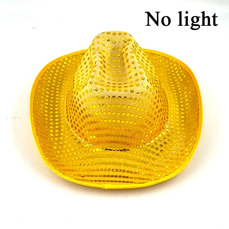 Wireless LED Western Cowboy Hat Light Up Cowboy Hat Disco Bride Pink Cowgirl Hat Concert NightClub Wedding Costumes Accessories