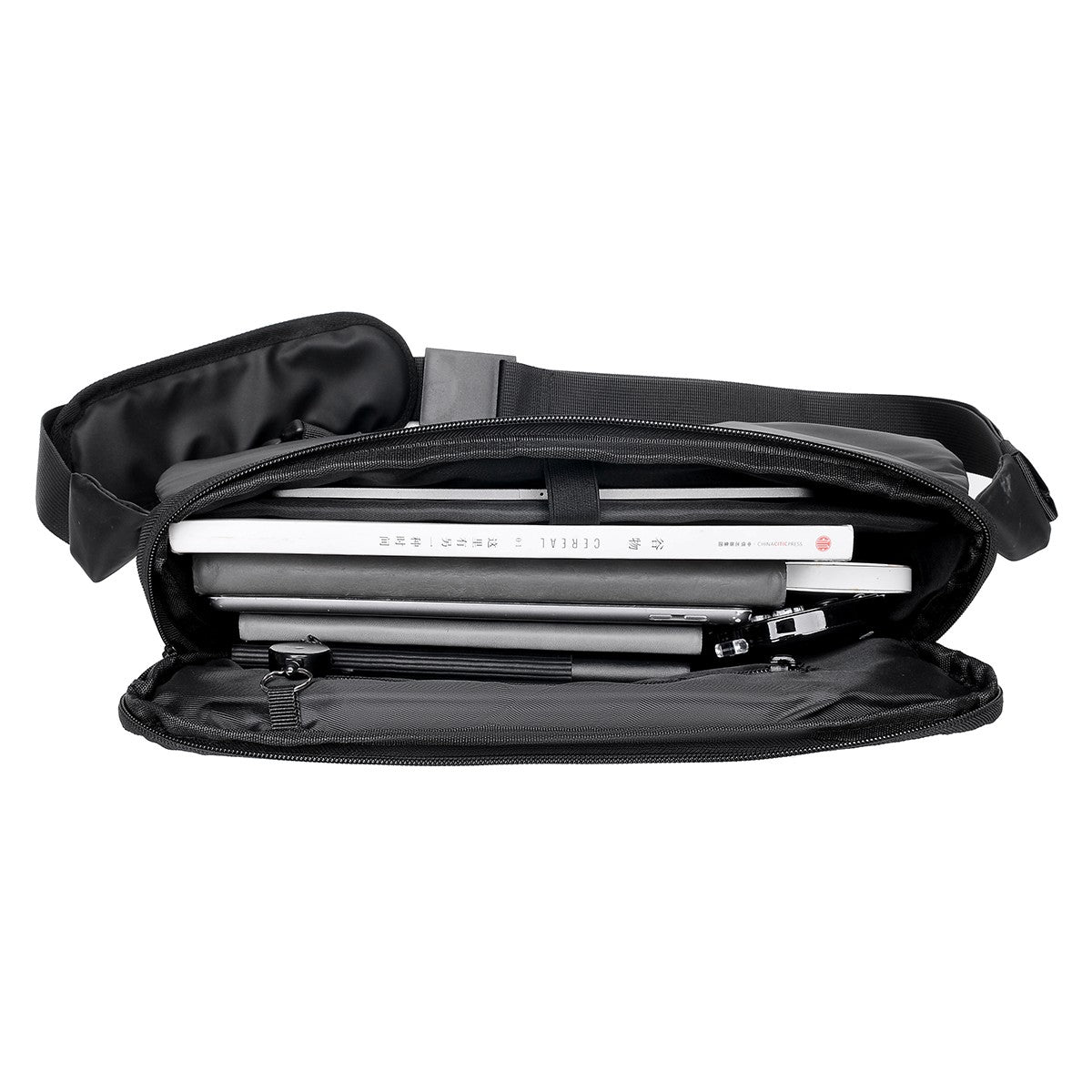 Minimalist Black Men's Shoulder Bag Male High Quality Waterproof Briefcase Crossbody Bag Business Style Messenger Bags for Men