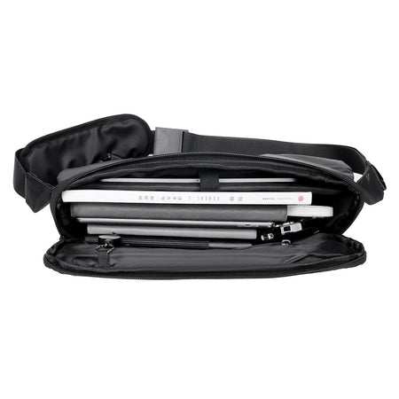 Minimalist Black Men's Shoulder Bag Male High Quality Waterproof Briefcase Crossbody Bag Business Style Messenger Bags for Men