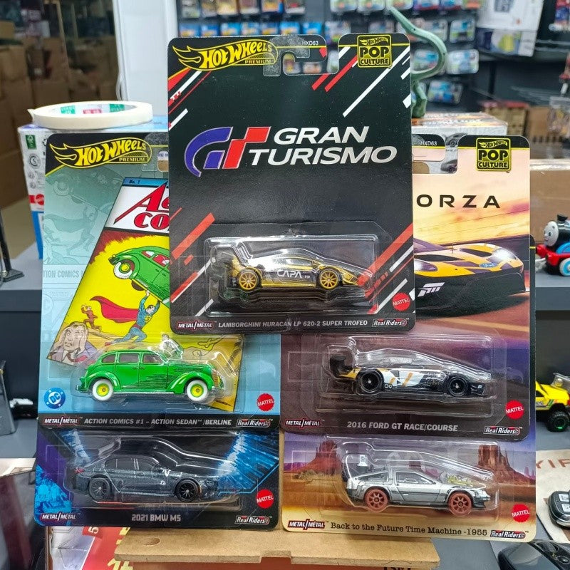 Original Hot Wheels HXD63 Pop Culture Collection Series Stranger Things Godzilla Batman Jaws Matrix Collection Cars Model Gifts