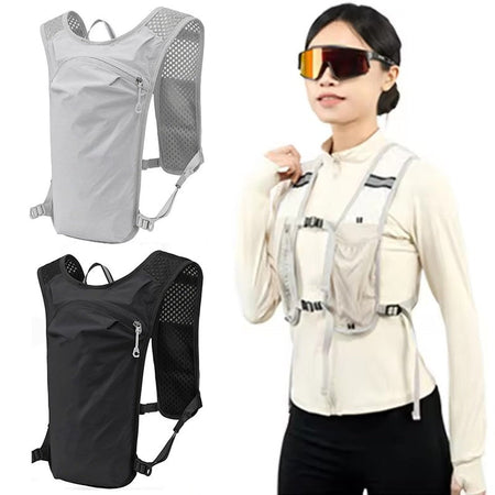 Cycling Running Hydrating Vest Ultralight Breathable Hydrating Backpack Bicycle Water Bag Outdoor Hiking Marathon Sports Vest