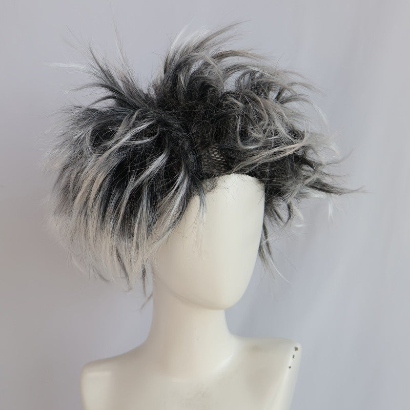 Beggar wig universal performance synthetic wig for man and women funny madman cosplay wig, messy madman wig, wild man wig
