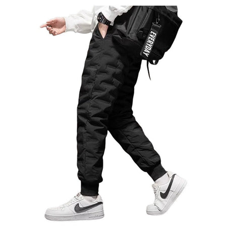 Men's down Cotton Trousers Windproof Waterproof Warm Winter Sports Loose Snowy Long Pants Youth Casual Faion Trendy  C...