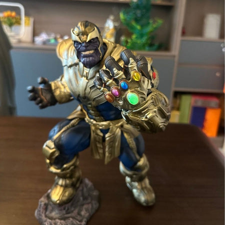 ?New?Original Marvel Animation Series Is About 36cm High. Thanos The Avengers Sigk Hand-Made Statue Ornaments Model Gifts
