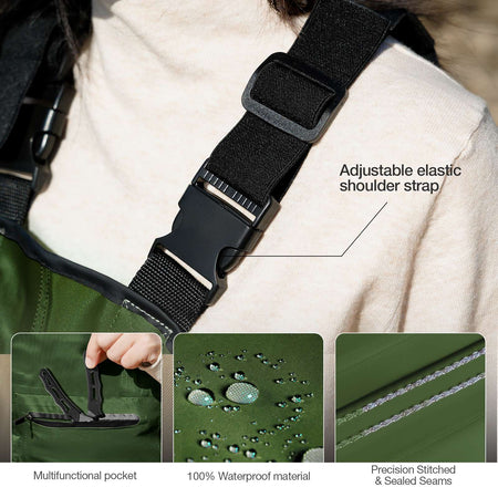 Chest Waders for Kids Youth Fishing Waders Waterproof Hunting Waders with Boots Nylon Waders for Toddler Children