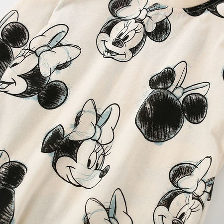 Disney Mickey Print Baby Boys Underwear Set Autumn Kids Home Clothes Suit Casual Cartoon Long Sleeve Tops + Pants Children's Pjs
