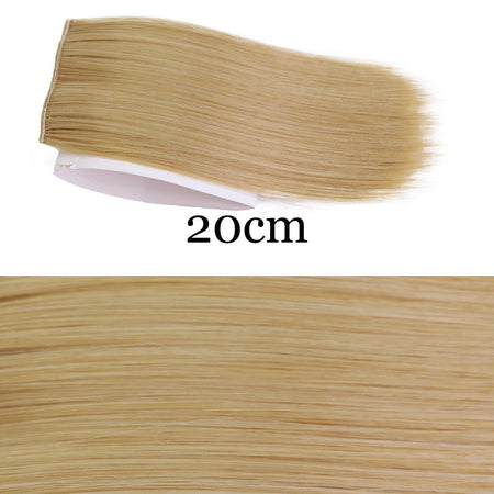 MERISI HAIR Synthetic Invisable Straight Hair Pads Clip In One Piece 2Clips Increase hair volume Hair Extensions Top Side Cover