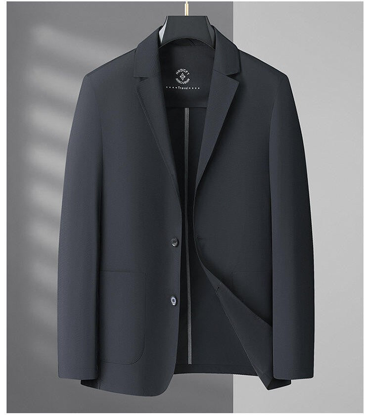 2025 Summer Ice Silk Thin Sunscreen Suit Jackets for Men Classic Business Casual Blazers Wedding Social Dress Coat Men Clothing