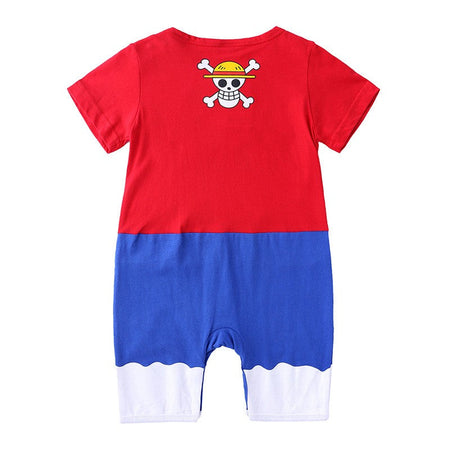 0-2 Years Old Children's Cartoon One-piece Baby Role Play Short-sleeved Romper Kids Cotton Clothes Baby Girl and Boy Clothes