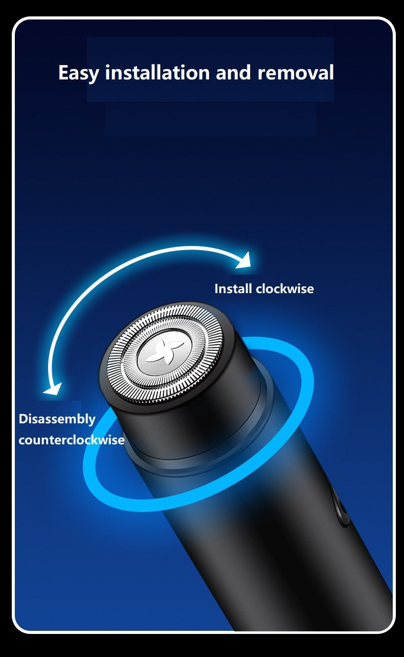 Portable Mini Electric Shaver Razor For Women Men Hair Trimmer Clipper USB Rechargeable Barber Shaving Tool Home Travel Car Use