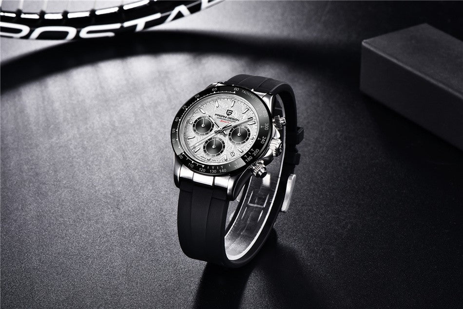 40mm New V2 PAGANI DESIGN Men's Quartz Watches Sapphire Retro Chronograph Stainless Steel Waterproof Watch Men Relogio Masculino