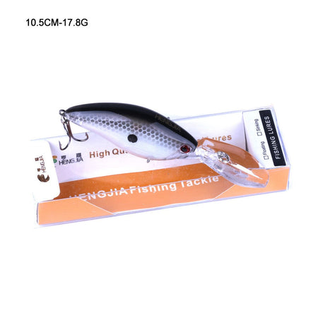 HENGJIA 13G 9CM Fishing Lures Rock Crank Bait Crankbait Minnow  Bass Treble Hooks Swim Hard Lure Baits Wobbler Long Big Tongue