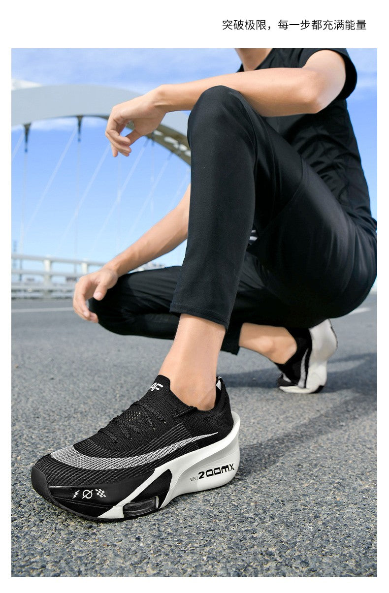 Sports Running Shoes Men Marathon Air Cushion Carbon Plate Breathable Lightweight Women Comfortable Athletic Walk Race Sneakers