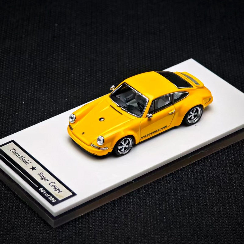 1:64 New Zincit Model Porsch 911 964 Singer Coupe Dls Miniature Alloy Die-Cast Model Custom Children'S Toys Collectible Ornament