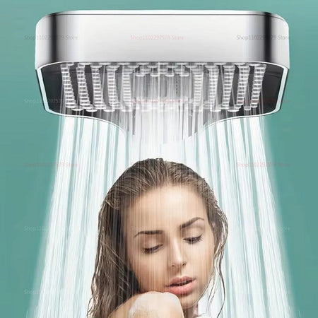 3 Mode Adjustable High Pressure Shower Head Handheld Large Flow Water Saving Pressurized Shower Head Mixer Bathroom Accessories
