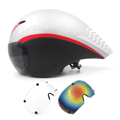 TT Cycling Helmet Lens Goggles Triathlon Tri Aero Road Bike Helmet Timetrial Race Bicycle Helmet Men Casco Ciclismo Accessories