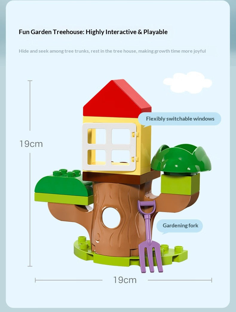 Lego building blocks assembled Debao 10431 Peppa Pig Tree House Boys and Girls Children's Toys Birthday Christmas Gift