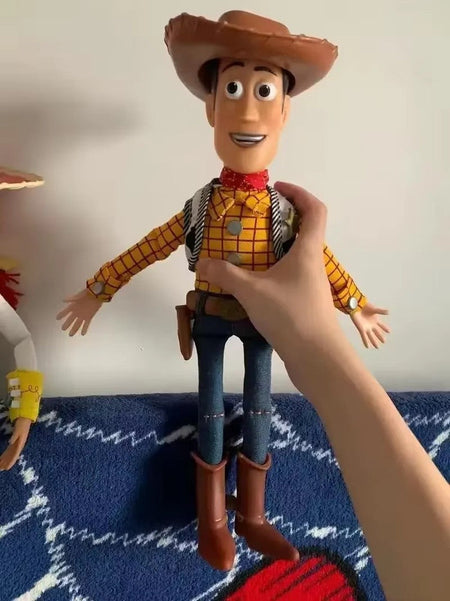 Anime Disney Toy Story 4 Talking Woody Buzz Jessie Rex Action Figures Anime Decoration Collection Figurine Toys Model For Gifts