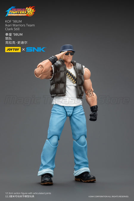 ?MT?JOYTOY 1/18 Action Figure SNK KOF'98UM Ikari Warriors Team Ralf Jones Clark Still Leona Heidern Toy Model Gift