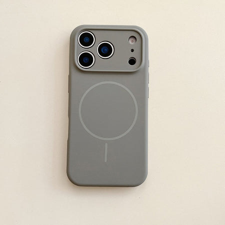 For Magsafe Magnetic Wireless Charging Solid Color Silicone Phone Case For iPhone 17 Pro Max/17/17 Pro Air Bumper Back Cover