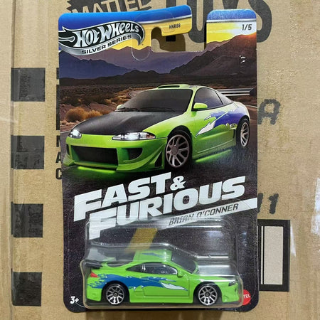 Hot Wheels Fast & Furious Hnr88 Series Alloy Car Model 1/64 Toyota Subaru Mitsubishi Simulation Cars Model Toy Boy Birthday Gift