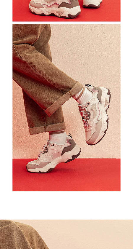 Xtep Star Trails 2.0 Women's Low Top Casual Shoes 2025 Spring Breathable Non-slip Thick Sole Leisure Sports Shoes 975118320005