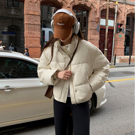 Autumn Winter Warm PU Jackets Fashion Women Long Sleeve Korean Thick Loose Coats Casual Office Lady Commute Lapel New Outerwear