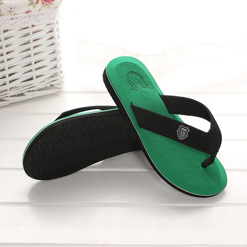 Casual Flip Flops For Men Slippers Beach Sandals Summer Non-Slip Flat Slides Men Slippers Indoor House Shoes Man Male Slipper