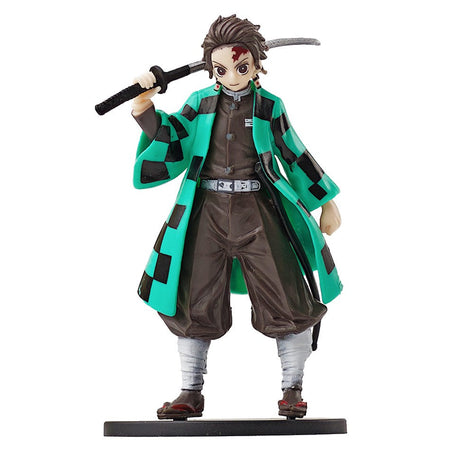 Demon Slayer Anime Action Figure - Kamado Tanjirou with Agatsuma Zenitsu And Nezuko PVC Model Toys Kimetsu No Yaiba Warriors