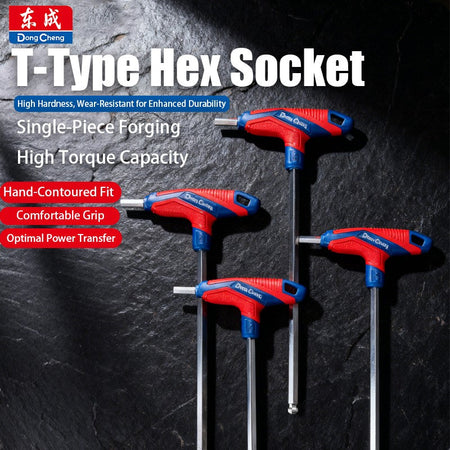 T-Handle Hex key allen wrench falt Ball/Flat head metric 2/2.5/3/4/5/6/8/10mm Home Auto Bike Repair Hand Tool Screwdriver
