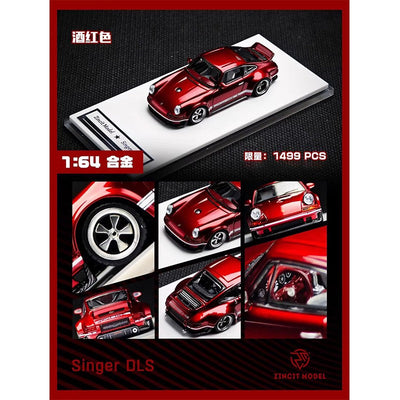 1:64 New Zincit Model Porsch 911 964 Singer Coupe Dls Miniature Alloy Die-Cast Model Custom Children'S Toys Collectible Ornament