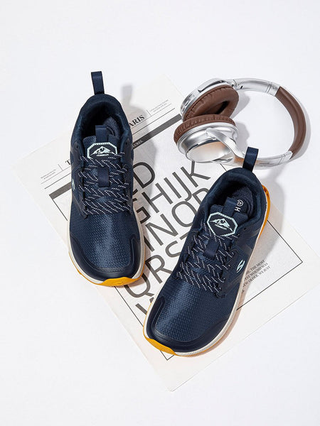 HOBIBEAR Unisex Hiking Sneakers Lace-Up Walking Shoes Outdoor Travel Artificial Leather Sneakers