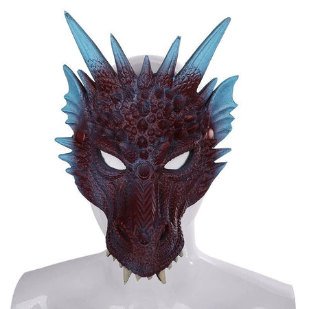 PU Foaming 3D Animal Dragon Mask for Halloween Carnival Party Halloween Dragon Mask Cosplay Dragon Scary Mask Monster Mask